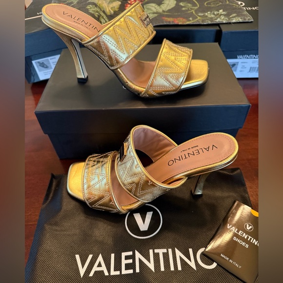 Valentino By Mario Valentino Shoes - Valentino Jackie gold asst new